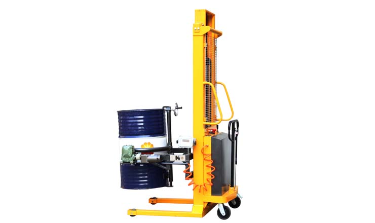 多功能半電動油桶翻轉車_3